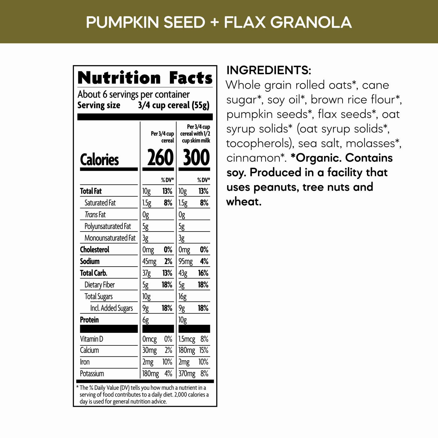 Nature's Path Organic Granola - Pumpkin Seed & Flax; image 4 of 6