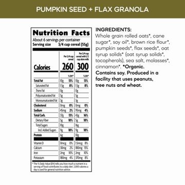 Nature's Path Organic Pumpkin Seed + Flax Granola 