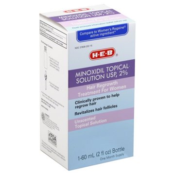 H-E-B 2% Unscented Minoxidil  For Women, 2 oz