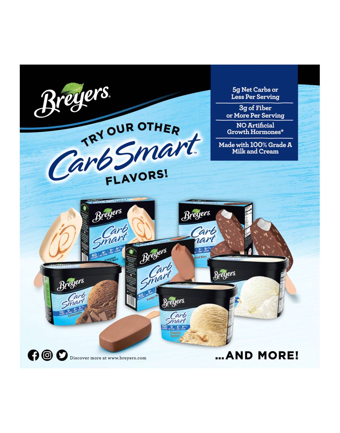 Breyers Carb Smart Fudge Bars; image 5 of 6