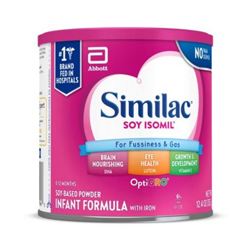 Similac Soy Isomil Powder Infant Formula with Iron, 12.4 oz