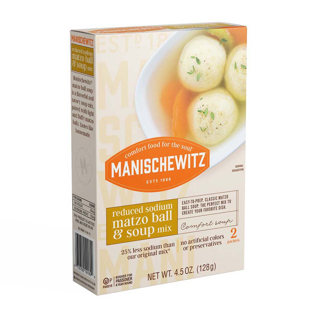 Manischewitz Kosher Reduced Sodium Matzo Ball & Soup Mix Shop Soups