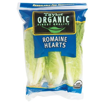 Fresh Organic Romaine Hearts, 3 ct
