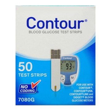 Contour Blood Glucose Test Strips, 50 ct