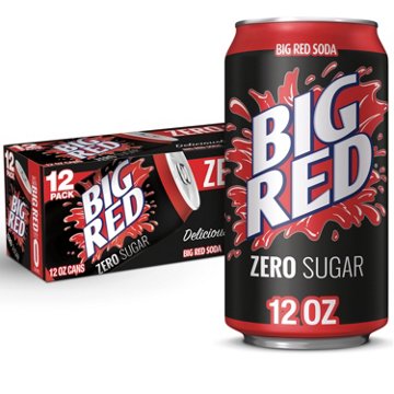 Big Red Zero Soda 12 pk Cans, 12 oz