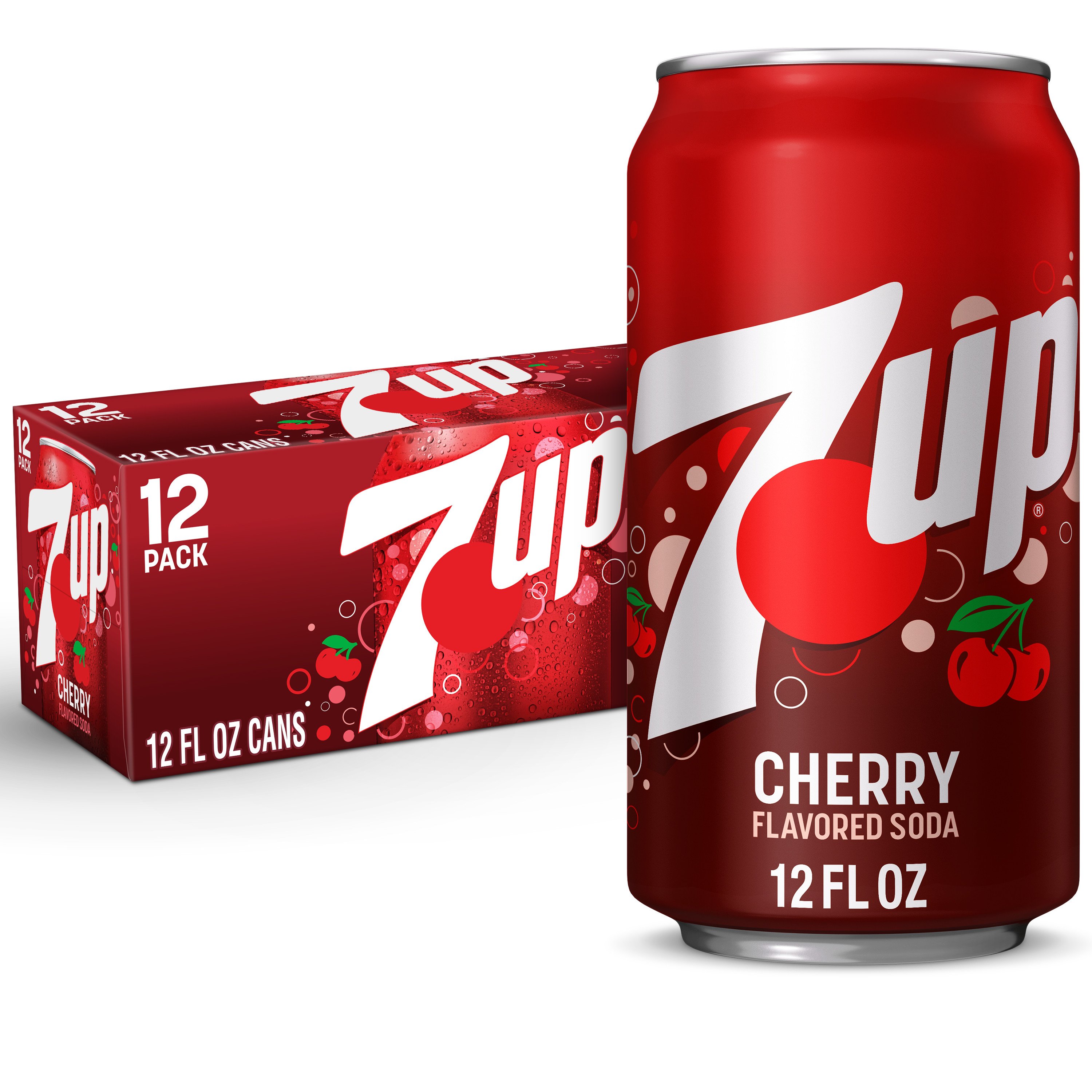 7up Cherry Soda 12 Oz Cans Shop Soda At H E B