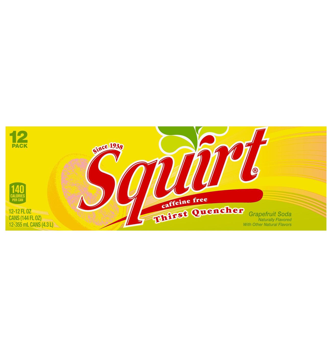 Squirt Grapefruit Soda 12 pk Cans; image 2 of 3