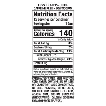 Squirt Citrus Grapefruit Soda 12 pk Cans