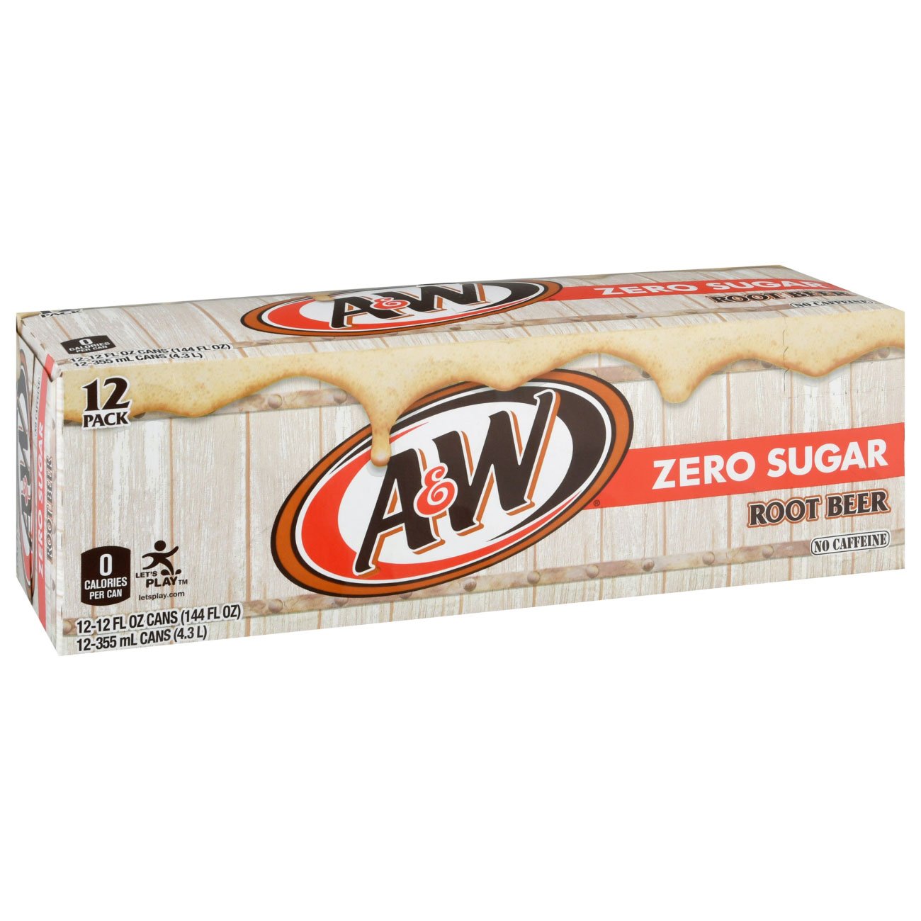 A&W Diet Root Beer 12 oz Cans Shop Soda at HEB