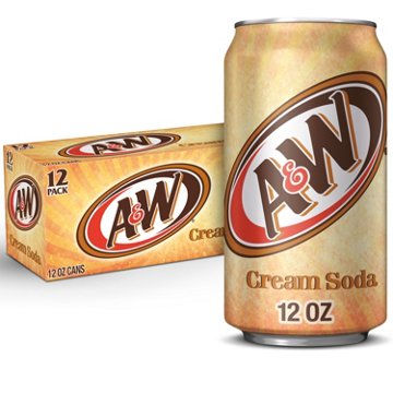 A&W Caffeine Free Cream Soda 12 pk Cans