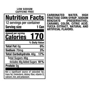 A&W Caffeine Free Cream Soda 12 pk Cans