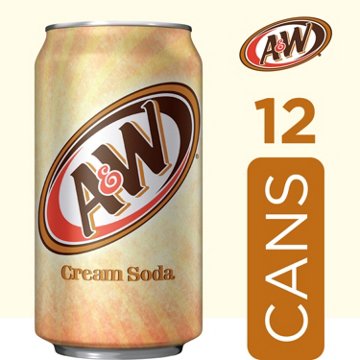 A&W Caffeine Free Cream Soda 12 pk Cans