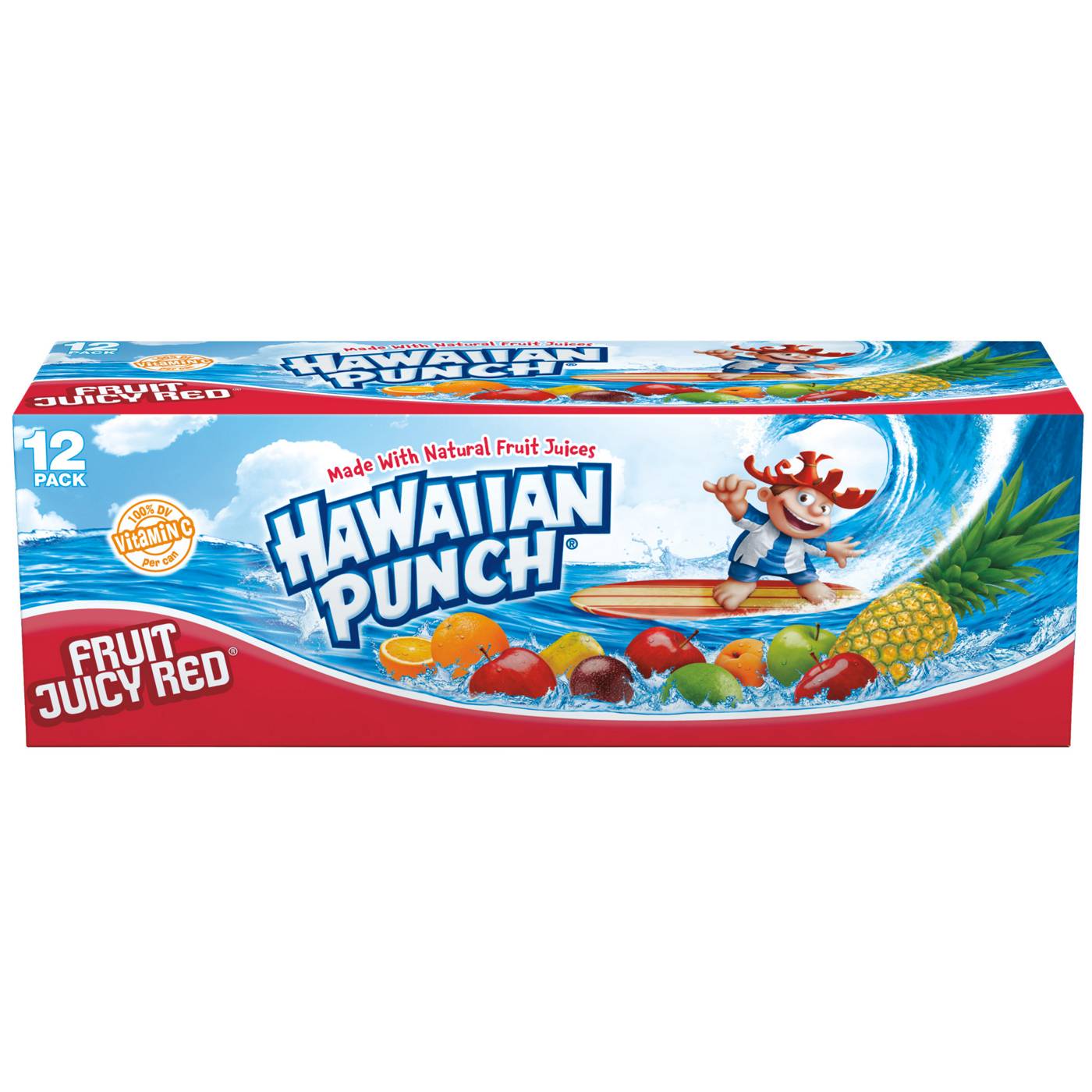 Hawaiian Punch Fruit Juicy Red Juice Drink 12 oz Cans; image 2 of 2
