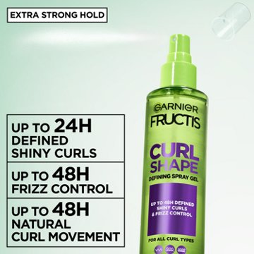 Garnier Fructis Curl Shape Defining Spray Gel with Coconut Water - Strong Hold