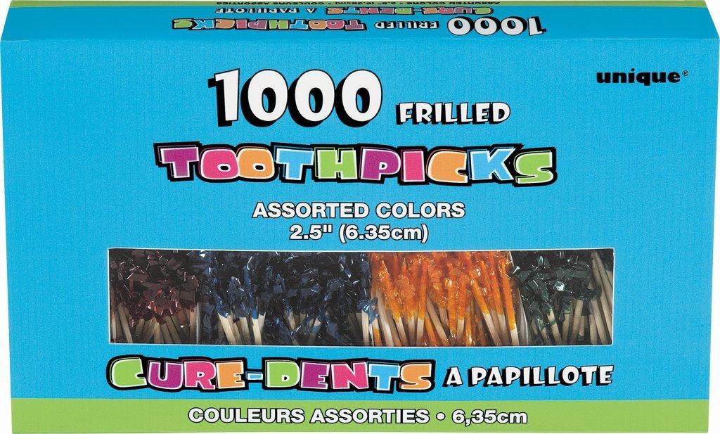 Unique Frilled Toothpicks Box Shop Toothpicks at HEB