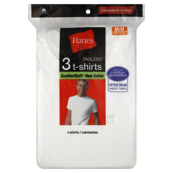 Hanes ComfortSoft Tagless White T-Shirts Medium - Shop Shirts & Tops at ...