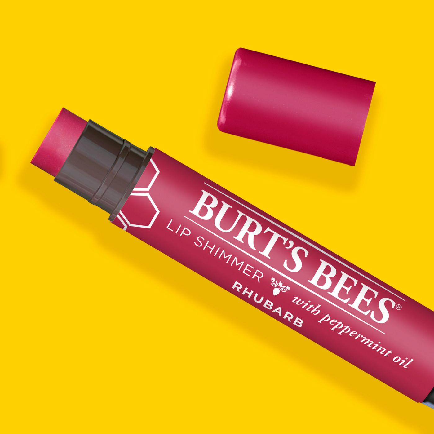 Burt's Bees Rhubarb Lip Shimmer; image 12 of 13