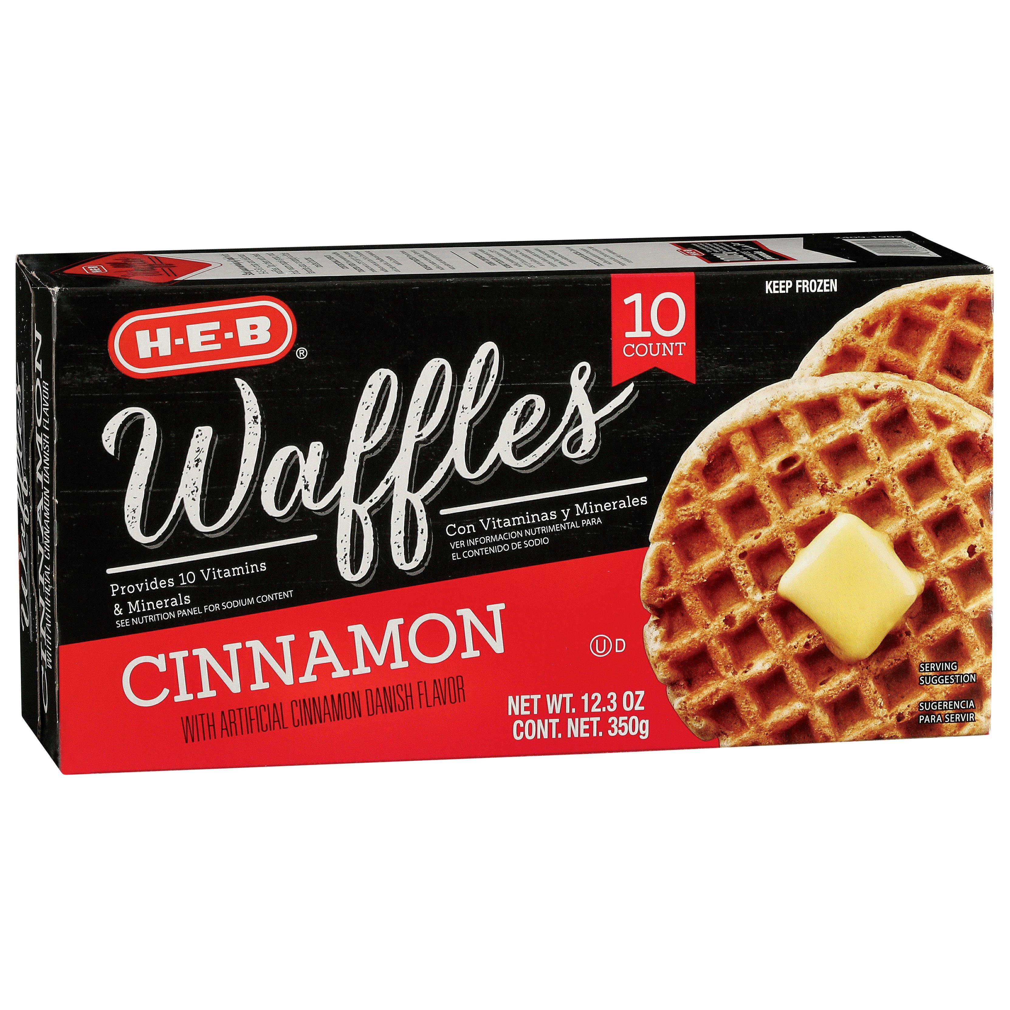 H-E-B Select Ingredients Cinnamon Waffles - Shop Entrees & Sides At H-E-B