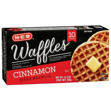 H-E-B Frozen Waffles - Cinnamon