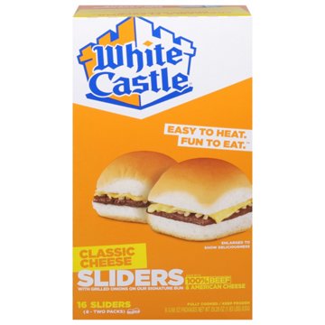White Castle Frozen Classic Cheese Sliders, 16 ct