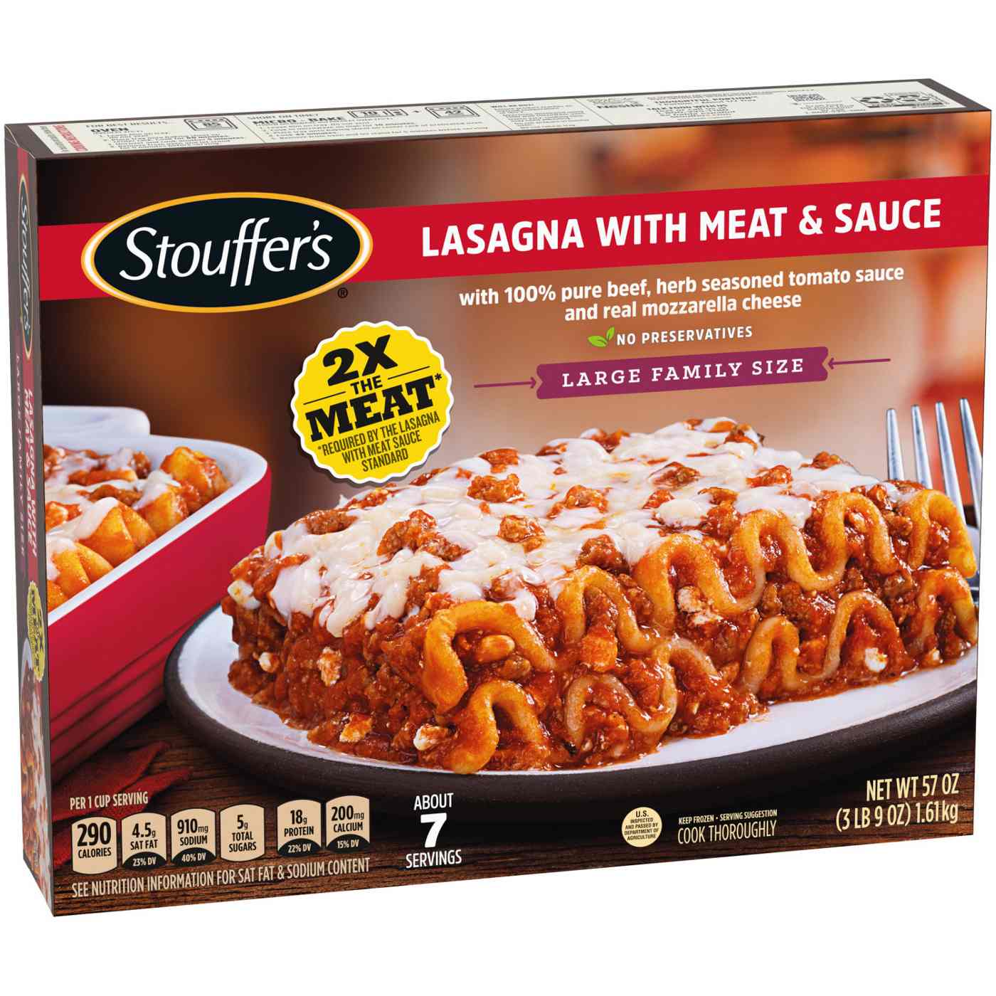 Stouffer's Frozen Meat Lasagna - Large Family-Size; image 2 of 5
