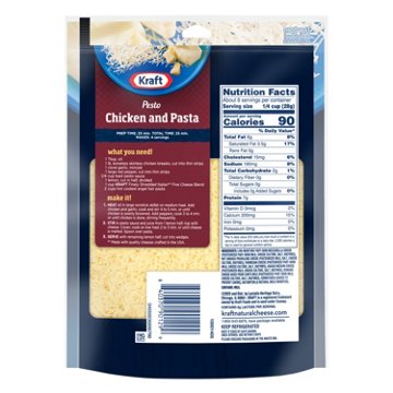 Kraft Natural Cheese Italian Five Cheese Finely Shredded Cheese