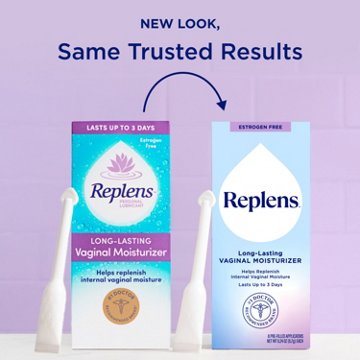 Replens Long-Lasting Vaginal Moisturizer, 8 ct