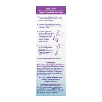 Replens Long-Lasting Vaginal Moisturizer, 8 ct