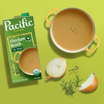 Pacific Foods Low Sodium Organic Free Range Chicken Broth, 32 oz