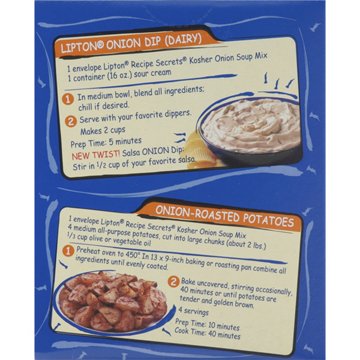 Lipton Kosher Recipe Secrets Onion Recipe Soup & Dip Mix, 1.9 oz