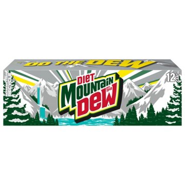 Mountain Dew Diet Citrus Soda Soft Drink 12 pk Cans
