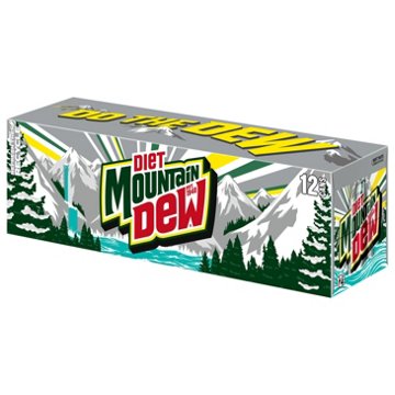 Mountain Dew Diet Citrus Soda Soft Drink 12 pk Cans