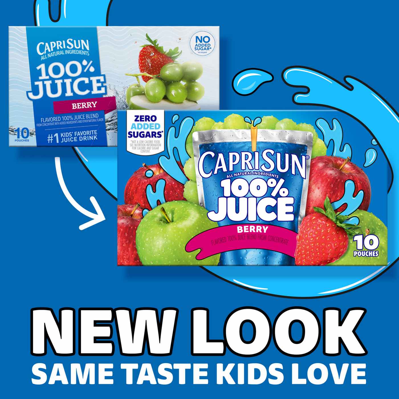 Capri Sun 100% Berry Juice Blend 10 pk Pouches; image 2 of 12