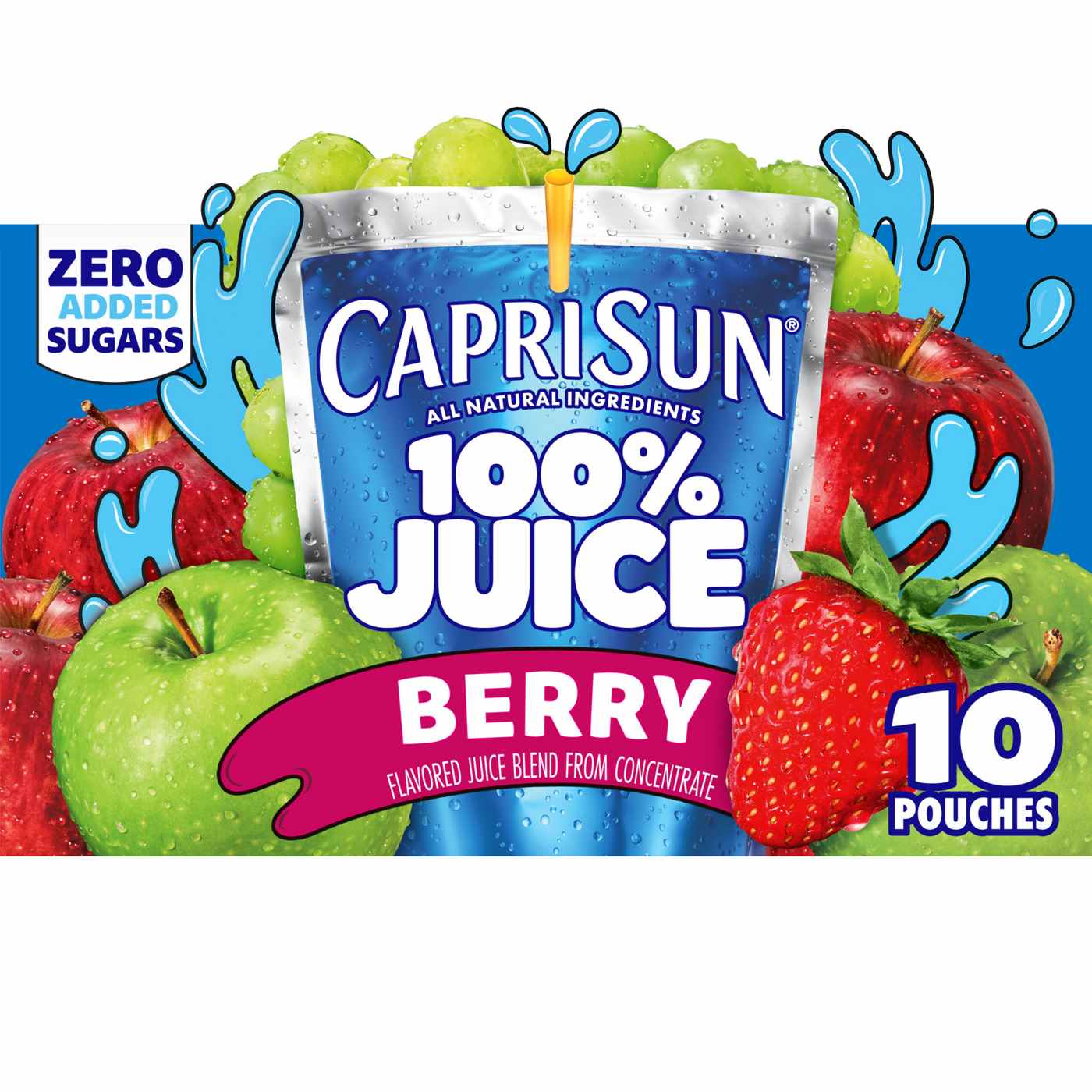 Capri Sun 100% Berry Juice Blend 10 pk Pouches; image 5 of 12