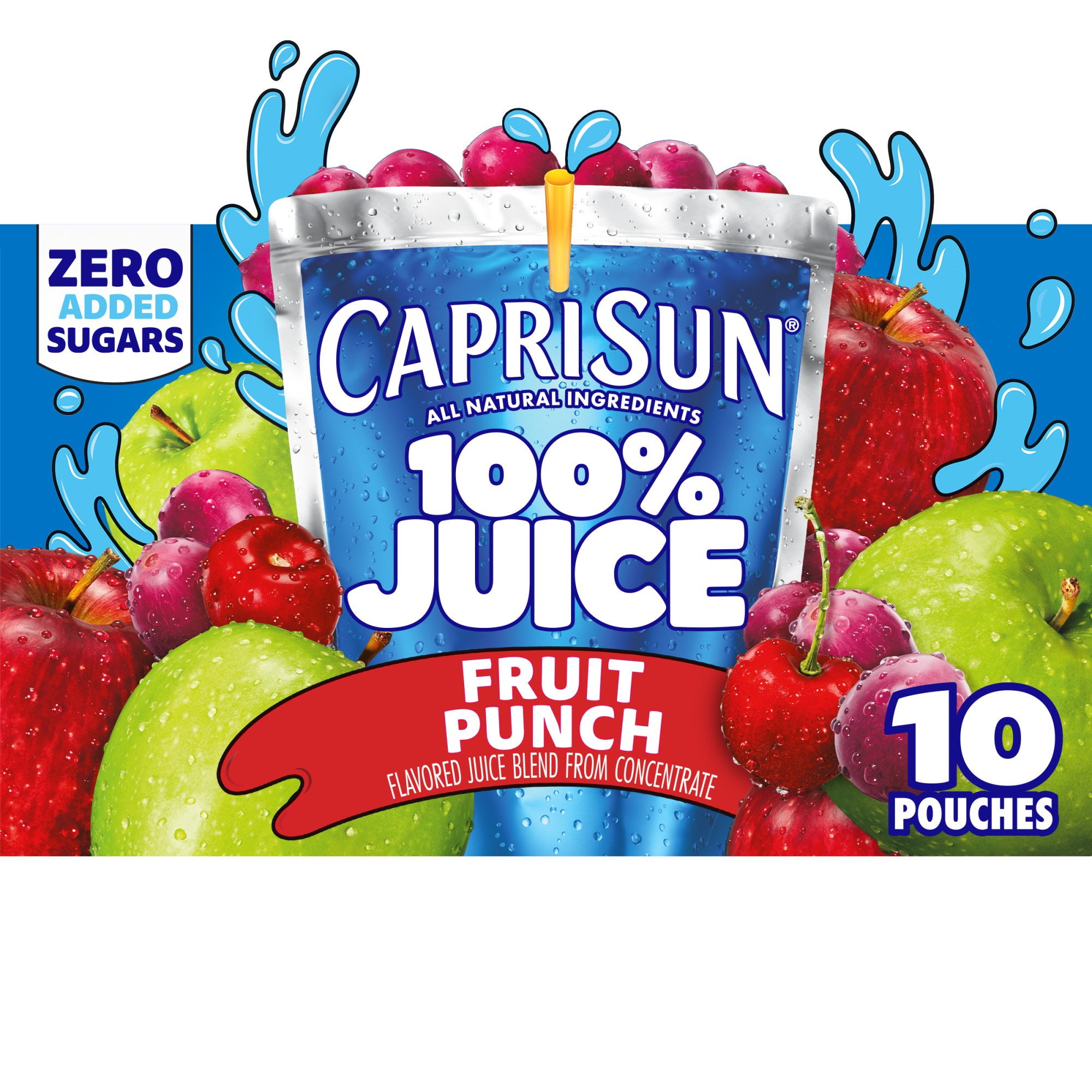 Capri Sun 100% Juice Fruit Punch 10 pk Pouches