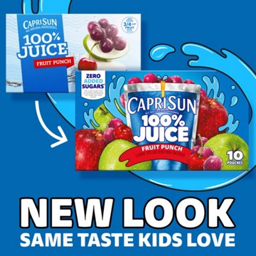 Capri Sun 100% Fruit Punch Juice Blend 10 pk Pouches, 6 oz