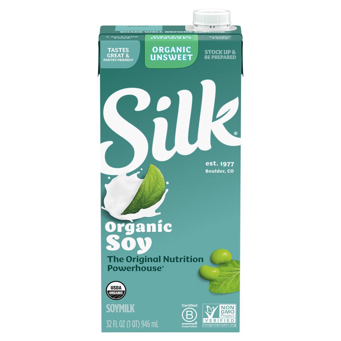 Silk Organic Unsweetened Soy Milk Shop Milk at HEB