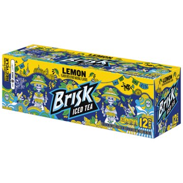 Brisk Lemon Iced Tea 12 pk Cans, 12 oz