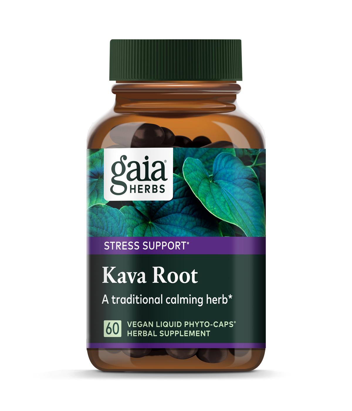 Gaia Herbs Kava Kava Root Vegetarina Liquid Phyto-Caps; image 1 of 2