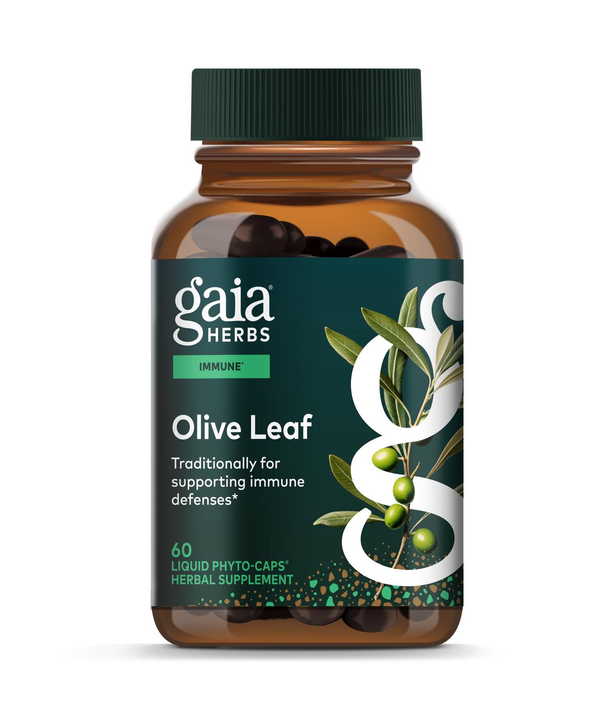 Gaia Herbs Single Herbs Olive Leaf Vegetarian Liquid Phyto-Caps; image 1 of 3