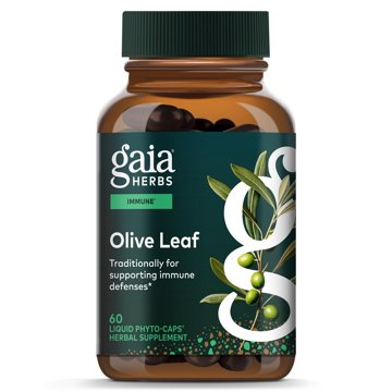 Gaia Herbs Single Herbs Olive Leaf Vegetarian Liquid Phyto-Caps
