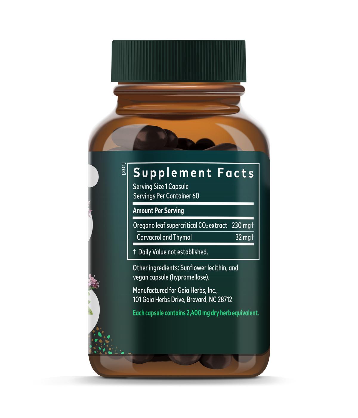 Gaia Herbs Single Herbs Oil Of Oregano Vegetarian Liquid Phyto