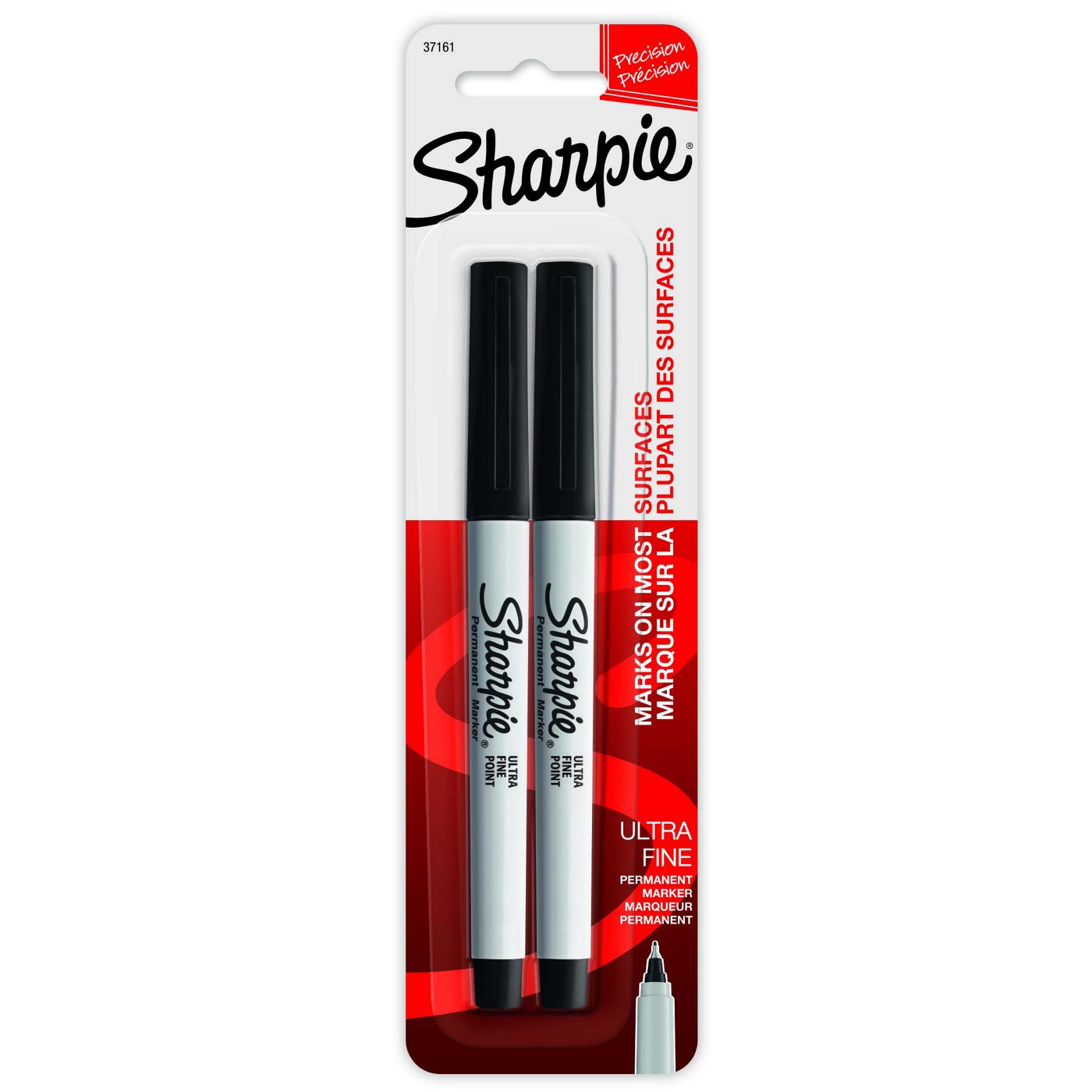 Sharpie Ultra Fine Tip Permanent Markers - Black Ink; image 1 of 2