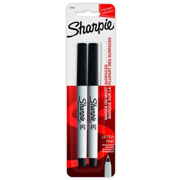 Sharpie Ultra Fine Tip Permanent Markers - Black Ink, 2 pk