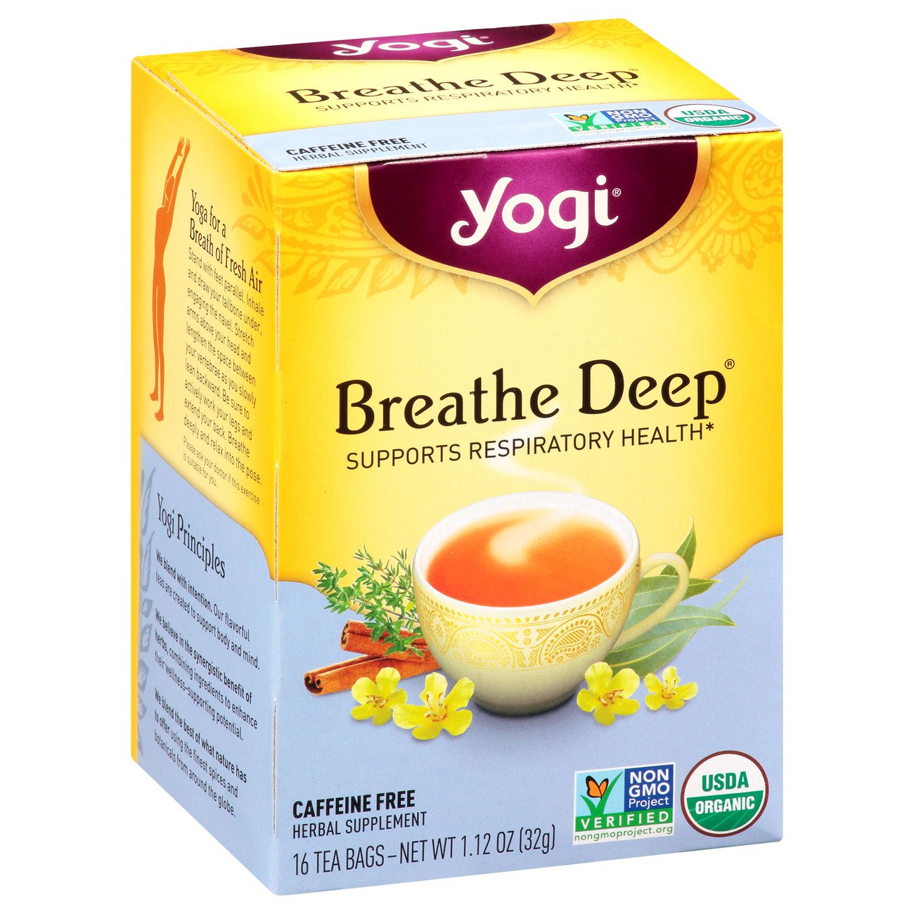 Yogi Organic Breathe Deep Caffeine Free Tea - Shop Tea at H-E-B