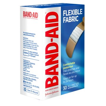 Band-Aid Flexible Fabric Bandages, 30 ct