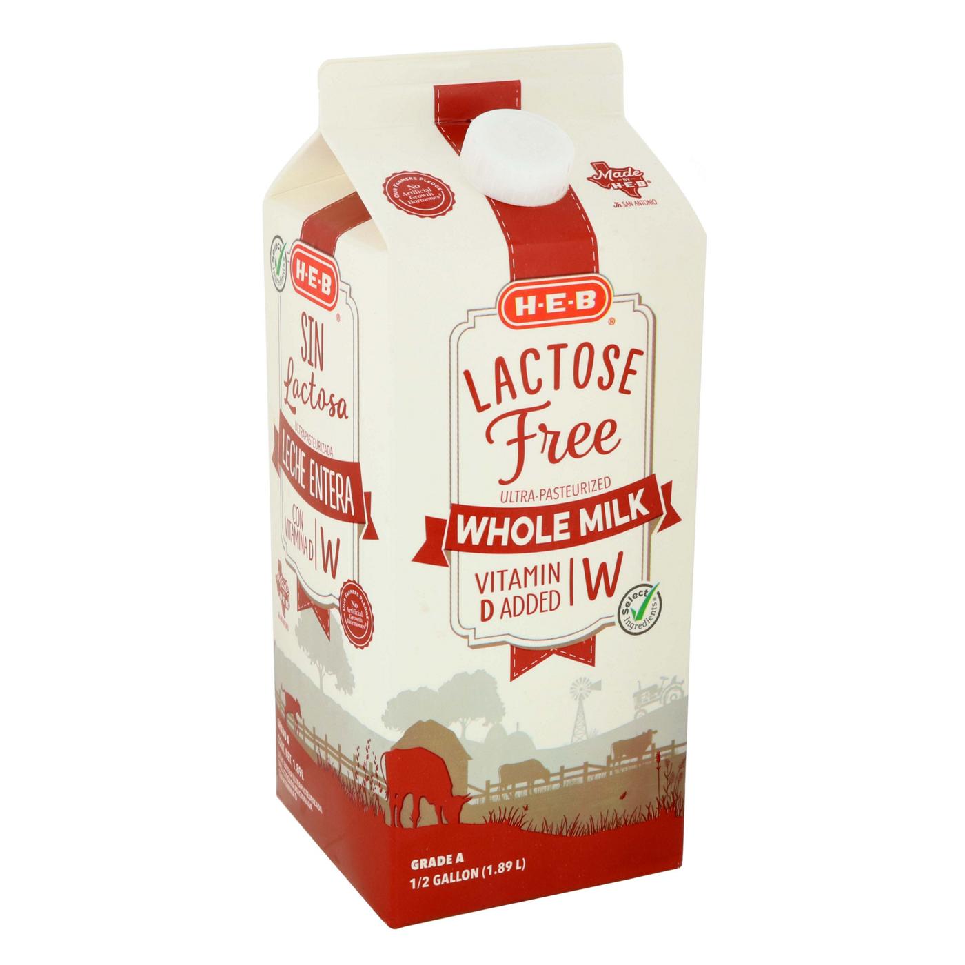 H-E-B Lactose Free Ultra Pasteurized Whole Milk; image 1 of 2