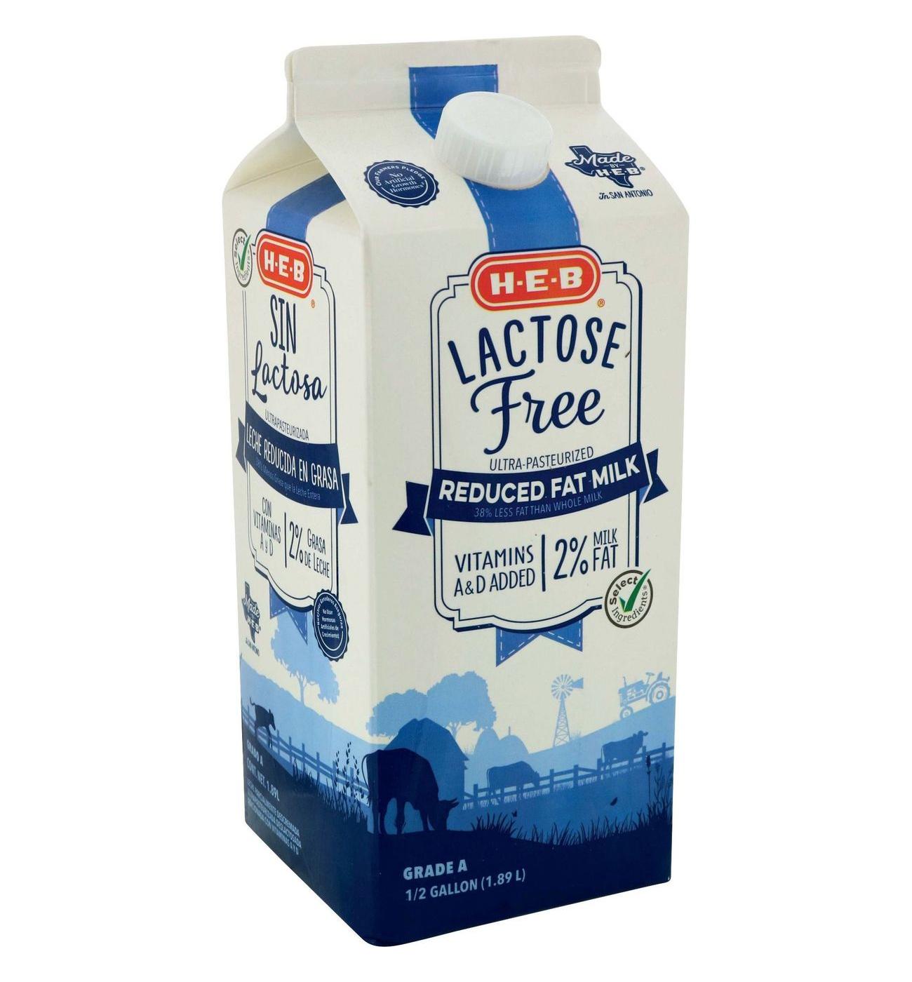 H-E-B Lactose Free 2% Reduced Fat Milk; image 1 of 2