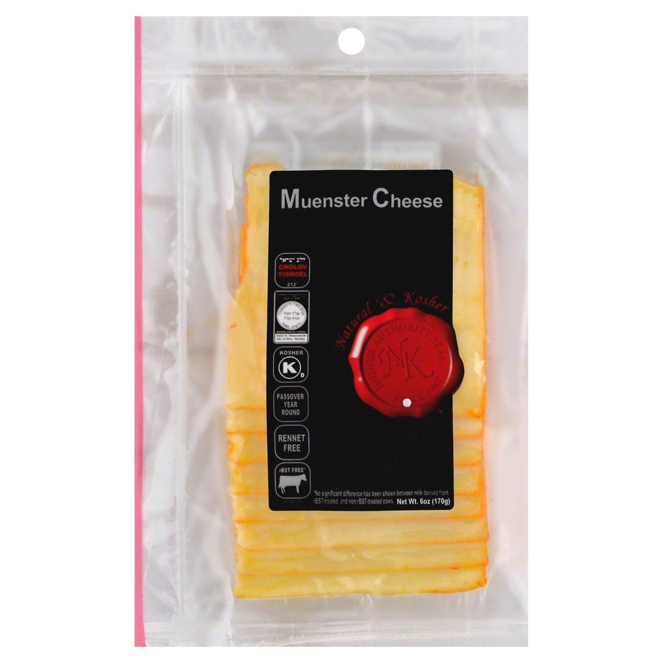 Natural & Kosher Sliced Muenster Cheese - Shop Cheese At H-E-B