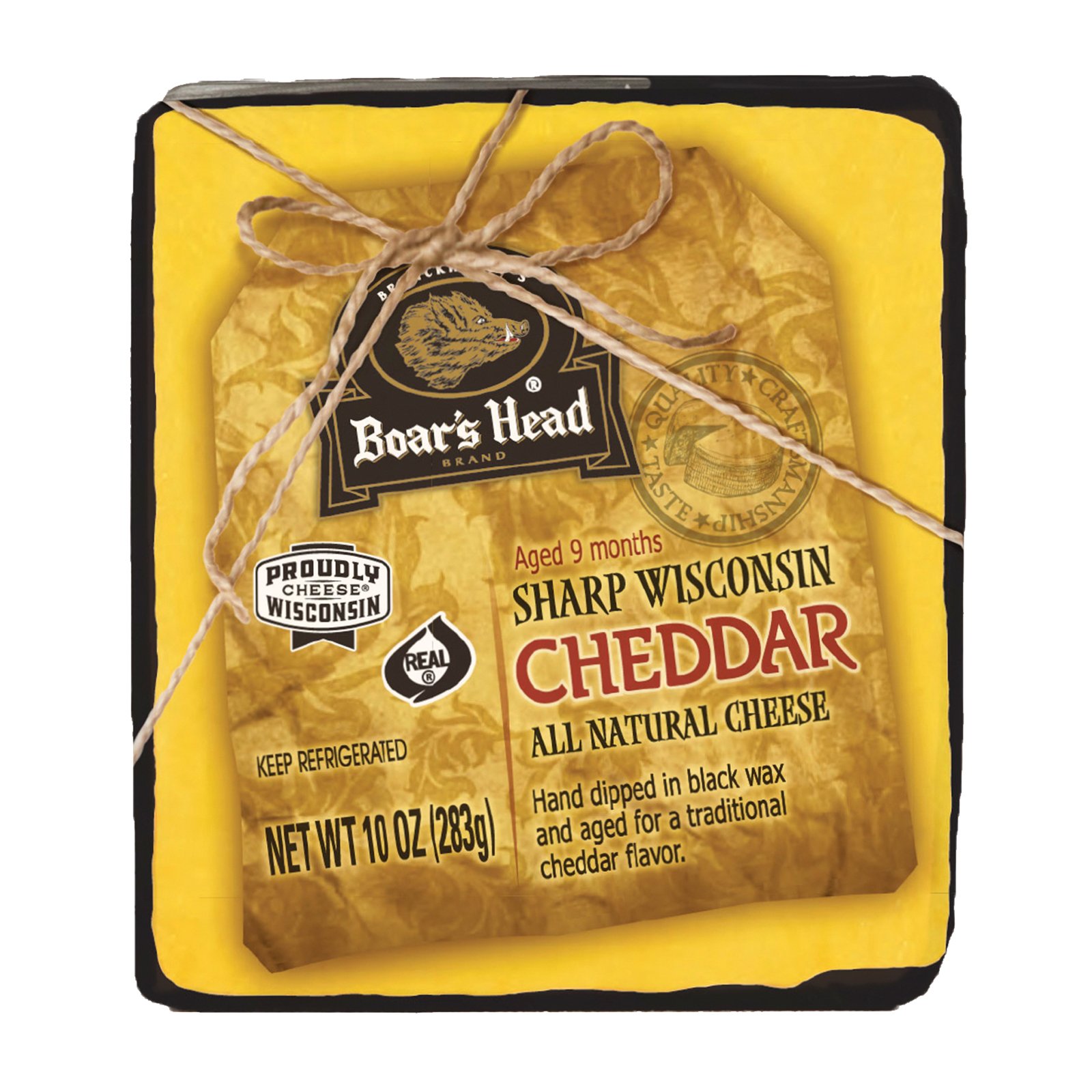 Boar's Head PreCut Black Wax Cheddar Cheese Shop Cheese at HEB